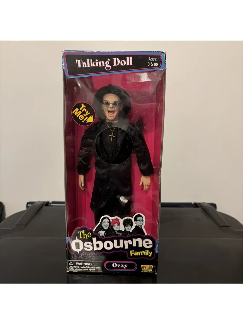Ozzy Osbourne Talking Doll Vintage 2002 Never Opened WILL NEED BATTERY